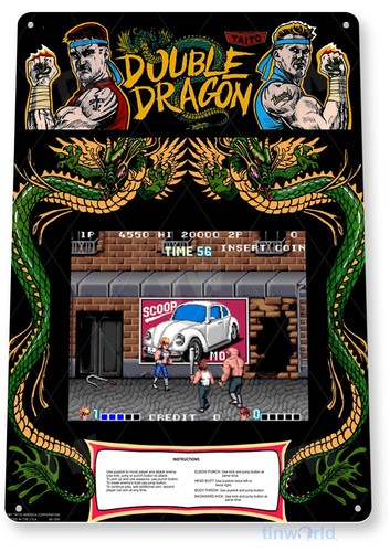 Arcade Games & Vending Llc Photos - Вывеска Double Dragon Arcade, классическая вывеска