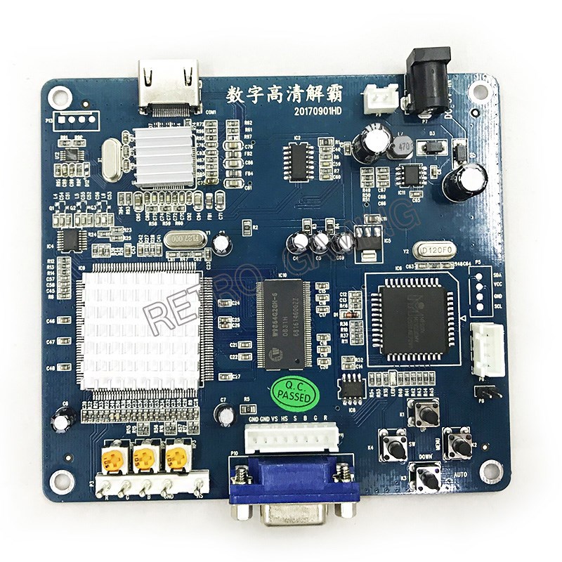 Arcade Vending Machine - Конвертер CGA в HDMI: плата-адаптер RGBS/CGA/EGA