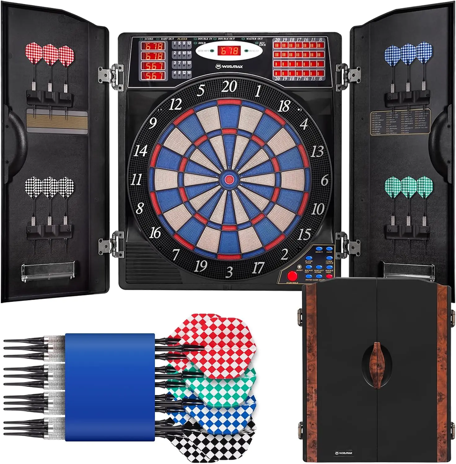 Электронный дартс-аппарат с шк – обзор и цена Electronic Dartboard Cabinet